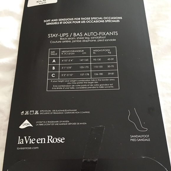 La Vie en Rose Stay -ups nylon - Picture 4 of 4